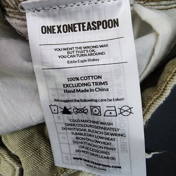 NWT One Teaspoon for Free People Militaire Bonitas Distressed Shorts | Womens 26 - Picture 12 of 12